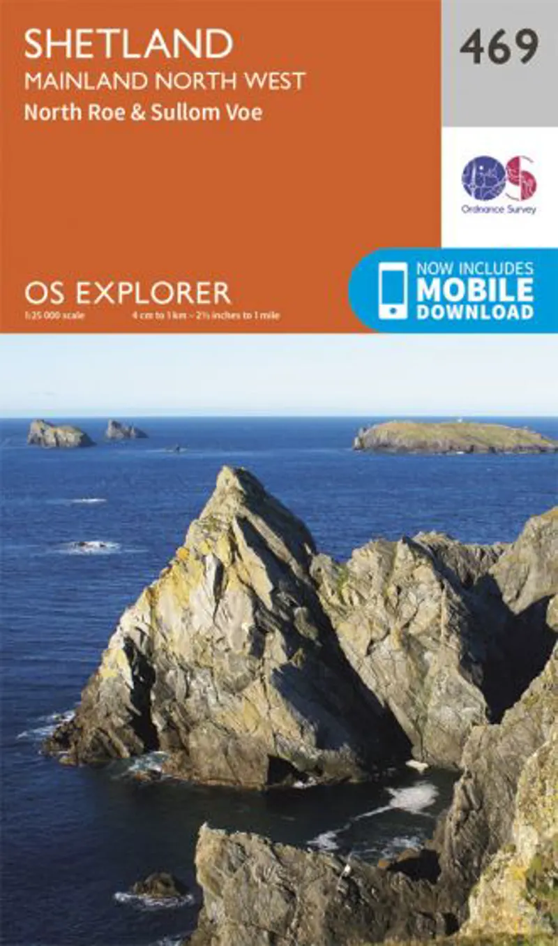 OS Explorer Map 469 - Shetland - Mainland North West